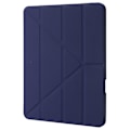 Pikkukuva 3 / 5: iPad Pro 13 (2024) -kotelo Origami-telineellä, Nahkainen Tablet-kansi Automaattisella Herätystoiminnolla / Lepotilalla - Tummansininen Multicolor Dark Blue