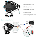Miniatyrbillede 4 af 5: Angel Eye U7 Motorcykel LED Lys Transformers Laser Gun Motorcykel Lys U7-Red Light