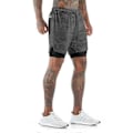 Miniatyrbilde 1 av 5: Løpeshorts for menn, sportsshorts for menn black camouflage M