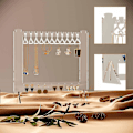 Miniatyrbild 3 av 5: Söt Örhängesställ Hängare Stativ Unik Örhänge Closet Akryl Örhänge Display Stativ Örhängen Organiserare Örhänge Stud Hållare Silvery