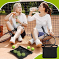 Miniatyrbillede 3 af 5: 2-pak tennisboldholder, lommer til tennisbolde, tapeholder, justerbar tennisboldnetlomme
