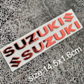 Pikkukuva 1 / 5: Suzuki-tarra 3D Tankin Tarrasarja Logo Kultainen Tunnus Red Small