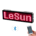 Miniatyrbillede 5 af 5: LED Håndlavet DIY Programmerbar Rullende Beskedskilt Mini LED Display LED Skilt til Festbegivenheder Konferencer Koncerter Genopladelig Bluetooth Digital blue