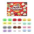 Jule Squishies Julekalender 24 Dages Overraskelseslegetøjsæske Julegave A