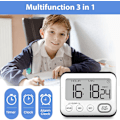Miniatyrbillede 2 af 7: Køkken Timer Alarmur Multifunktionel Digital Madlavningstimer med Stort LCD Display Store Tal Nedtællingstimer Optælling