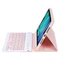 Miniatyrbild 3 av 4: C06B Kompatibelt för iPad mini 6 (2021) Anti-Repskyddande Fodral med Bluetooth-Tangentbord Stötsäkert Ställ Läderfodral med Pe Pink