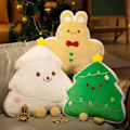 Miniatyrbilde 3 av 7: Kawaii Pepperkake-mann Plysjdukke Juletrær Pute Til Jul A3