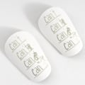 Miniatyrbillede 5 af 5: 1 par fodboldpuder til børn SWIT VIT S Hvid Black XS