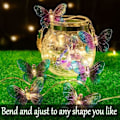 Miniatyrbillede 2 af 5: 20 LED Butterfly Lysstreng, 3 Meter Batteridrevet Lilla Butterfly Lys til Hjem Indendørs Udendørs Have Bryllup Fest Ferie Dekoration