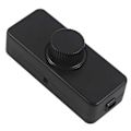 Miniatyrbillede 1 af 4: 3-100W 220-240V LED Rotationsdæmper til Glødepærer, Halogenlamper, Justerbar LED-armatur, Sort -dd