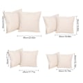 Miniatyrbilde 3 av 5: Putevar i lin-look for hjemmet, dekorative, til sofa, soverom, bil, med glidelås Apricot 60*60cm