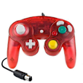 Pikkukuva 1 / 4: 5 KPL Yksipisteinen värinäohjain Langallinen peliohjain Nintendo NGC:lle Transparent Red