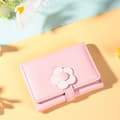 Flickor Liten Plånbok Dam Tri-fold Plånbok ROSA rosa pink