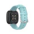 Miniatyrbillede 3 af 5: Læder Urrem Til Fitbit Versa 3 / Sense Light Blue