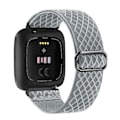 Pikkukuva 1 / 5: Joustava kudottu lenkkiremmi Fitbit Versa 3 2:lle, Versa Lite -remmi, säädettävä nylonurheilukelloremmi Fitbit Sense -kellolle grey For Fitbit sense