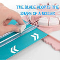 Pikkukuva 3 / 5: Paper Craft Edge Cutter, 12-in-1 pyörivä paperileikkuri, paperileikkuri askarteluun, monitoiminen leikkauskonepaperi aaltoviivoilla askarteluun black