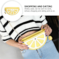 Miniatyrbild 5 av 5: Rolig Fruktformad Enkel Axelväska Kedjeväska Enkel Crossbody-väska för Kvinnor och Flickor