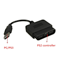 Miniatyrbilde 4 av 5: USB-adapterkabel for spillkontrollere, kompatibel med PS2 til PS3 PC-spill