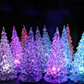 Miniatyrbillede 4 af 5: Juletræ Farverig LED Udsøgt Akryl Natlampe, Flerfarvet Lysende Juleatmosfære Lys til Børnelegetøj Hjemmefest Dekoration, 1 stk. (1