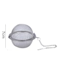 Miniatyrbillede 3 af 7: Te-infuser - Te-si i rustfrit stål, fødevaregodkendt mesh-tefilter (2-pak, 7 cm)
