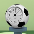 Miniatyrbilde 2 av 5: (Y)Boys Gave Kreativ Fotball Vekkerklokke Skrivebords Klokke For Soverom Hjem Dekorasjon White