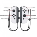 Miniatyrbilde 2 av 4: For Joypad (l/r)for Nintendo Switch Controller - Venstre og høyre trådløs fjernkontroll med håndleddsstropp (hvit)