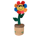 Pikkukuva 1 / 5: Sähköinen tanssiva auringonkukka-pehmolelu laulava kiertävä pupu-pehmolelu Colorful Sunflower With Bluetooth