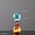 Miniatyrbillede 1 af 5: Timeglas i glas, dekorativt sandur til hjemme- og kontorindretning, julepynt, festlig timer til klasseværelset og køkkenspil, kreativ gave A(15min)