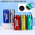 Miniatyrbild 4 av 5: 350 ml/500 ml Coca Cola Mugg, Varm- och Kallisolering, 304 Rostfritt Stål Termos, Stor Coca Cola Vattenflaska, Anpassad Bilresa Actual Capacity 180 Ml Green