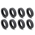 Pikkukuva 1 / 5: Matkalaukkujen pyöränsuojukset Silikoniset äänettömät suojukset useimpien 8 pyörivän pyörän matkalaukkuihin Grey 8pcs
