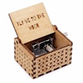 Miniatyrbild 3 av 5: FLY ME TO THE MOON Vintage H Handvevad Trä Speldosa 30 Noter