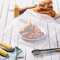 Miniatyrbillede 4 af 7: 5 Pop-up madkurve til mad til køkken, picnics, camping - insektflue-sikre fint net skærmdæksel sammenklappelige telte, net mad dækker pop op plade dækker