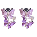 Miniatyrbillede 1 af 8: 2 stk. Sommerfugl Bil Luftventil Klip Bil Duft Bil Diffuser Luftarfrisker Rhinestone Bil Bling Tilbehør