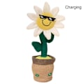 Pikkukuva 1 / 5: Sähköinen tanssiva auringonkukka-pehmolelu laulava kiertävä pupu-pehmolelu White Sunflower Charging