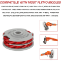Miniatyrbilde 4 av 5: Flymo Trimmer Coil Φ1.5mm Dual Auto-Feed Coil Erstatning for Flymo FLY021 Gressklipper Trimmer Cord Refill 36ft (1-Pack)