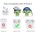 Miniatyrbild 2 av 5: Passform designad för Airpods 3:e generationen 2021, Silikon Tecknad Söt Fodral Skyddande Stötsäkra Skal för Airpods 3 Cute MrQ standard