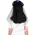 Miniatyrbillede 2 af 5: Blomsterkrans Pandebånd Gotisk Brude Slør Halloween Tiara Pandebånd