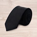 Miniatyrbillede 2 af 5: Mænds Silke Slips Skoleuniform Formelle Festdragt Slips Til Fødselsdag Bryllup Black
