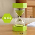 Miniatyrbillede 1 af 5: Tidsglas 30 Minutter Sandur Ur Plastik Sandglas Green 30 Minutes