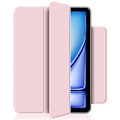 Miniatyrbilde 4 av 5: Stativveske for iPad Air 13 (2024) (M2) - støtsikker, magnetisk PU-lær, klaffdeksel - Rosa Multicolor Pink