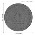 Miniatyrbillede 2 af 5: Sjippetovsmåtte Træning Sjippetovsmåtte Rund Træningsmåtte Til Absorbering & Tovstabilitet 60X60X0.6CM