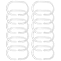 Miniatyrbillede 3 af 3: 12 stk. Gardin Clear Hooks Bruseforhæng Kroge Badeværelse Bruseforhæng Ring