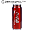 Miniatyrbilde 1 av 5: 350 ml/500 ml Coca Cola-krus, varm og kald isolasjon, 304 rustfritt stål termos, stor Coca Cola-vannflaske, tilpasset bilkoppholder Actual Capacity 360Ml Red