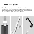 Pikkukuva 5 / 5: Mini Firefly taskukokoinen selfiekeppi Bluetooth langaton kaukosäädin jatkettava kädessä pidettävä selfie-tanko iPhone Xiaomi HUAWEI VIVO -puhelimille White