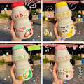 Pikkukuva 2 / 5: 480ml Muovinen Vesipullo Juomapullo Söpö Kawaii Maitosheikkeripullo banana