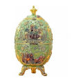 Miniatyrbilde 1 av 5: Fabergé Egg, Imperial Fabergé Egg Fabergé Egg Påske Egg Håndmalt Emallje Fabergé Egg Boks Tannpirkerske (Spire Rød Slott), 7*7*15cm