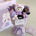 Miniatyrbild 4 av 5: Plushdjursbukett med tecknad figur Kreativ plyschleksak Blomma låda Alla hjärtans dag present till flickvän One-Size Kuromi