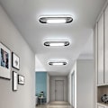 Miniatyrbilde 2 av 5: Moderne LED Taklampe, 24W 1800LM Rektangulær Taklampe, Kaldt Hvitt Lys 6000K Akryl Taklampe for Stue, Soverom, Kjøkken, Gang