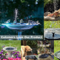 Pikkukuva 6 / 7: Aurinkovoimalla toimiva vesiputous - Suihkulähde - Sol Fountain pump-16CM musta