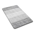 Miniatyrbilde 1 av 5: Luksuriøst baderomsmatte, ekstra myke og absorberende mikrofiber badematter, sklisikker plysj baderomsteppe, maskinvask og tørk, badematter til bad Gray 50x80cm